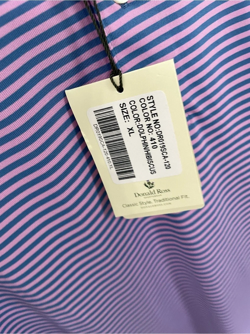 NEW Donald Ross Performance Polo Shirt Summit Rock Texas Crest Golf Prep NWT.  2